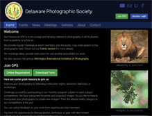 Tablet Screenshot of delawarephotographicsociety.org